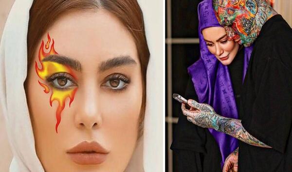 عکس تاتو دست قریشی