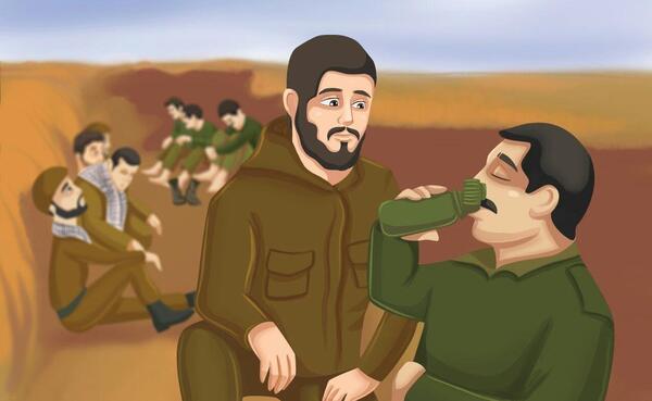 عکس شهید ابراهیم هادی برای نقاشی