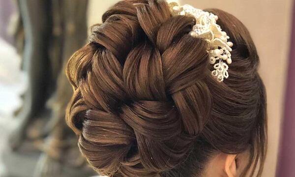 عکس شینیون موهای کوتاه