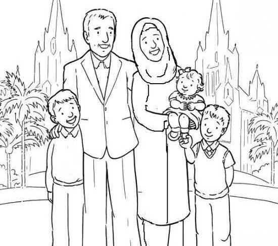 عکس نقاشی ساده خانواده