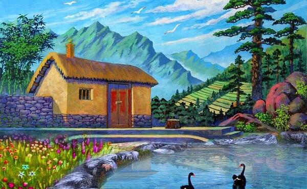 عکس نقاشی زیبا هنرمندانه
