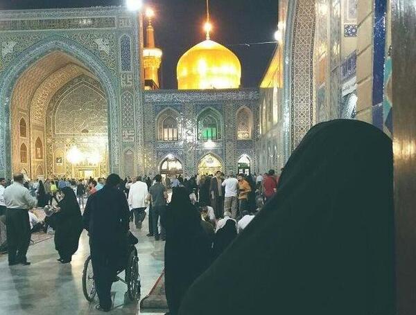 عکس فیک دختر در حرم امام رضا