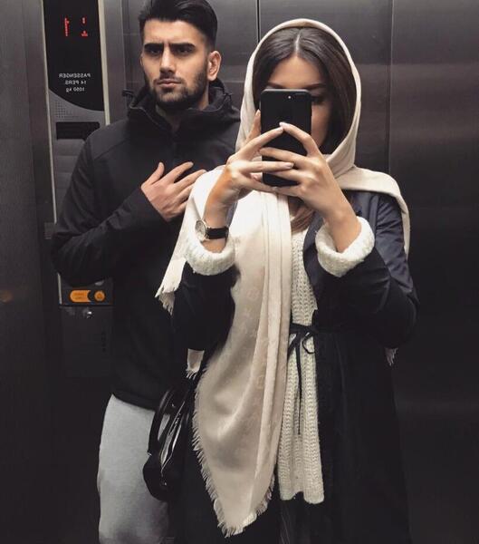 عکس ملینا تاج و همسرش