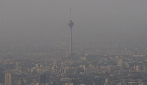 عکس از آلودگی هوای تهران