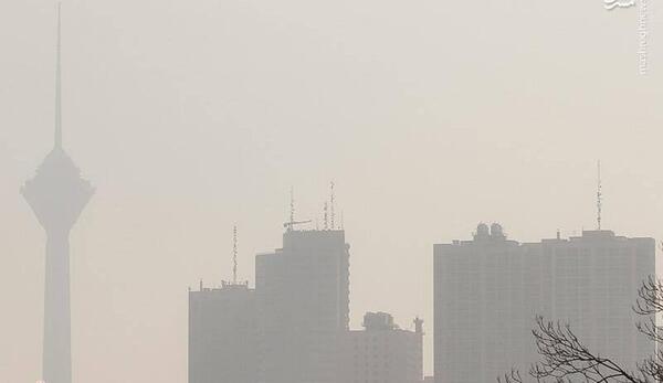 عکس از آلودگی هوای تهران