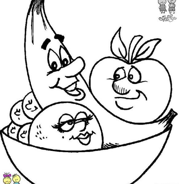 عکس نقاشی ساده میوه ها