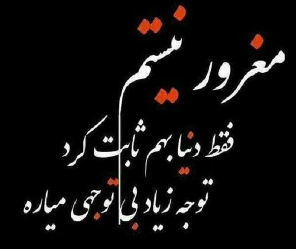 عکس نوشته دنیا بهم ثابت کرد