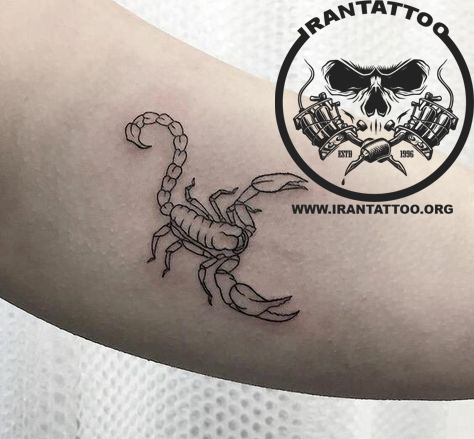 عکس تاتو عقرب روی دست