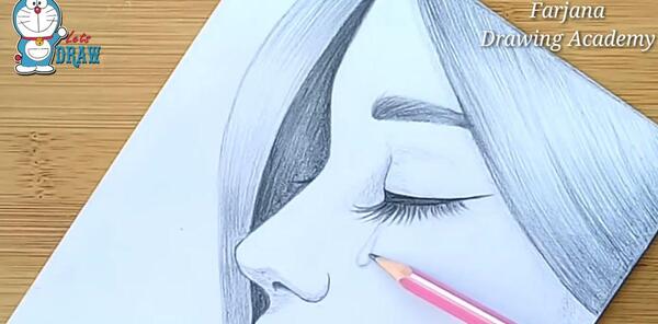 عکس نقاشی دختر طراحی