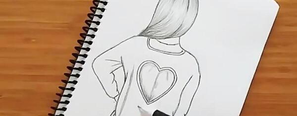 عکس نقاشی دختر طراحی