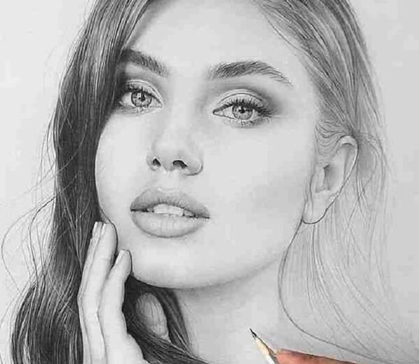 عکس نقاشی سیاه قلم به انگلیسی