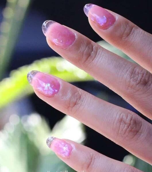 عکس مدل ناخن ژله ای کوتاه
