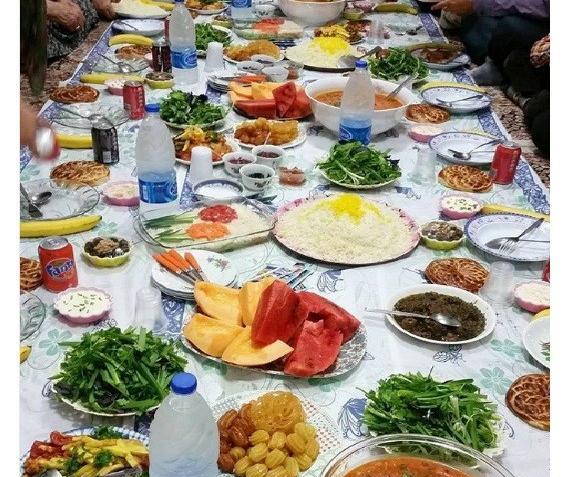 عکس سفره های افطار