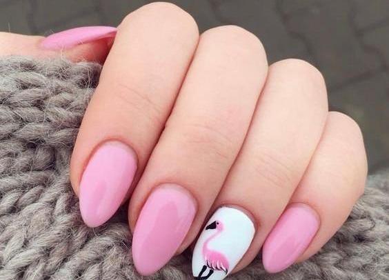 عکس مدل ناخن کوتاه صورتی