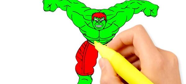 عکس نقاشی ساده هالک
