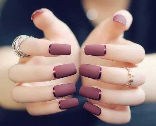 عکس مدل ناخن های فرنچ رنگی