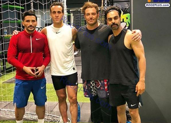 عکس گلزار با فیروز کریمی
