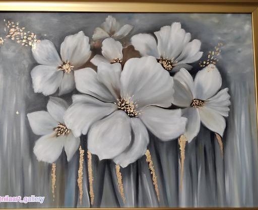عکس نقاشی گل طوسی