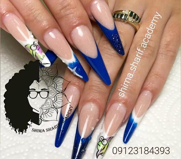 عکس مدل ناخن ژورنالی
