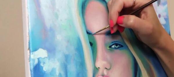 عکس نقاشی های ساده و زیبا با رنگ روغن