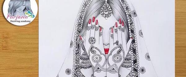 عکس نقاشی سیاه قلم هندی