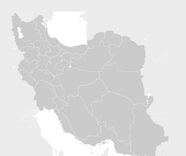 عکس نقشه ایران به انگلیسی