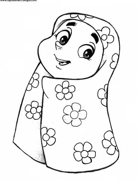 عکس نقاشی دختر حجاب