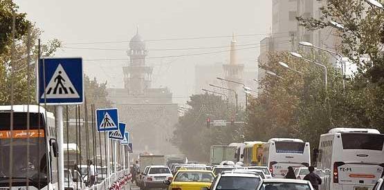 عکس از آلودگی هوای مشهد