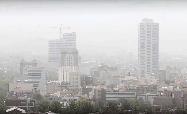 عکس از آلودگی هوای مشهد