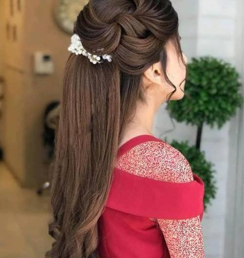 عکس شینیون موی باز