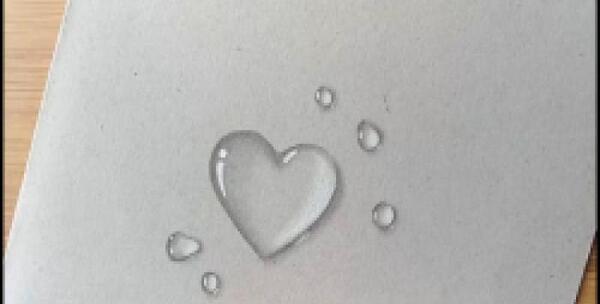 عکس نقاشی سه بعدی ساده و زیبا قلب
