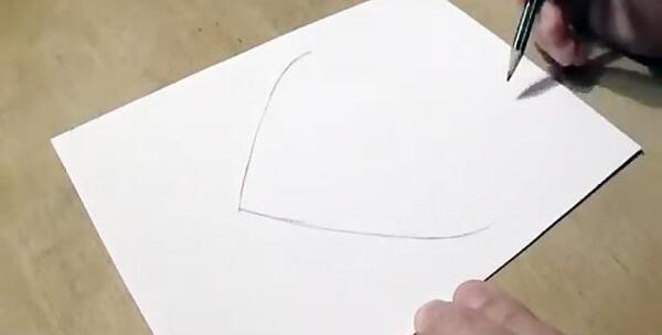 عکس نقاشی سه بعدی ساده و زیبا قلب