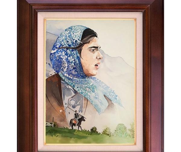 عکس نقاشی دختر طبیعی
