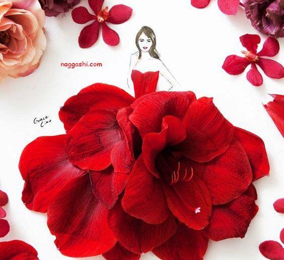 عکس نقاشی دختر طبیعی