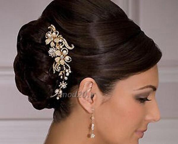 عکس شینیون مو تیره