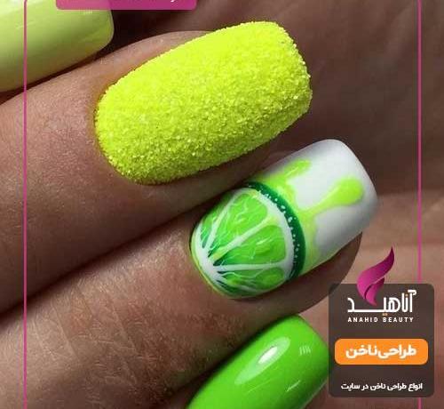 عکس مدل ناخن طرح تابستانی