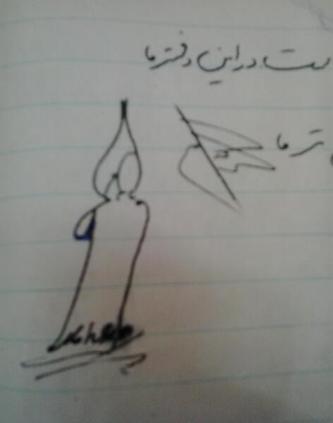 عکس تاتو مادر با شمع
