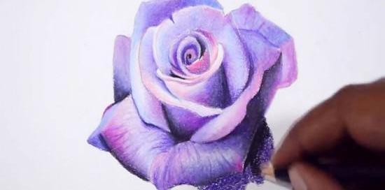 عکس نقاشی گل خیلی سخت