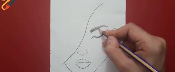 عکس نقاشی دختر طراحی اسان