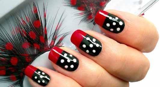 عکس مدل لاک ناخن ساده قرمز