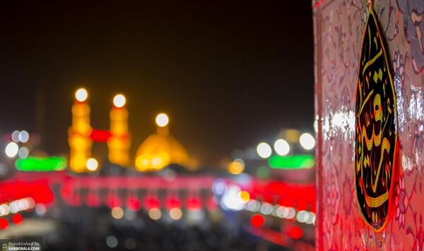عکس بین الحرمین در شب