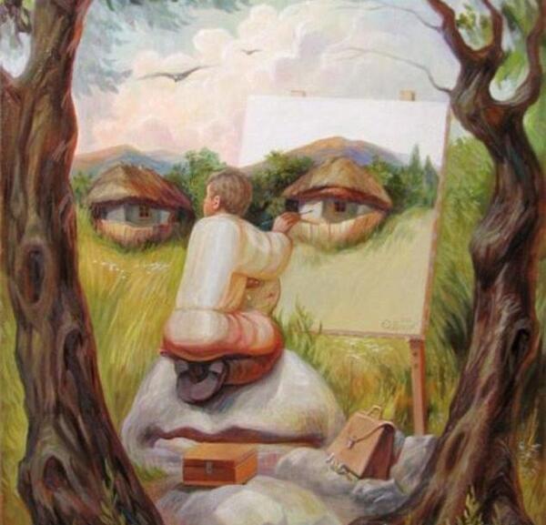 عکس نقاشی یک ذهن زیبا