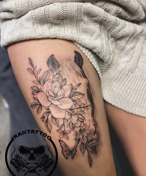عکس تاتو روی بازو زنانه