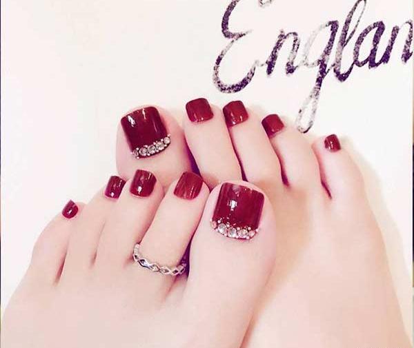 عکس طرح ناخن پا