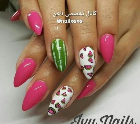 عکس مدل ژلیش ناخن پا دخترانه