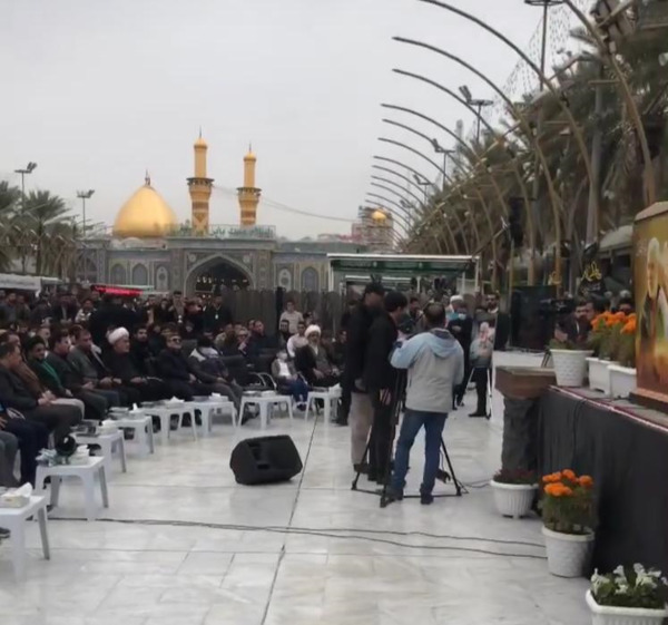 عکس حاج قاسم در بین الحرمین