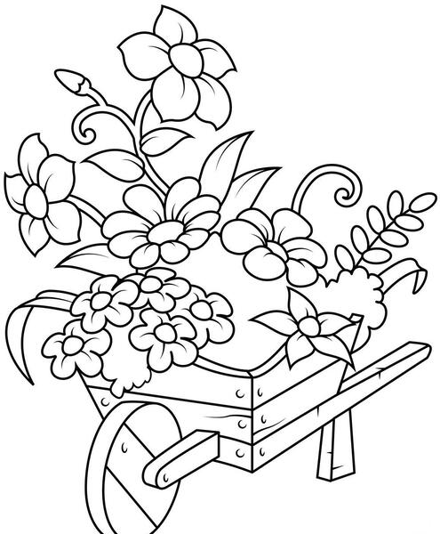 عکس نقاشی گلهای آسان