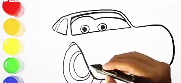 عکس ماشین مک کویین برای نقاشی