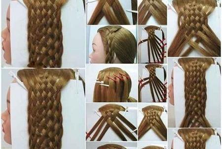 عکس آموزش بافت مو ضربدری