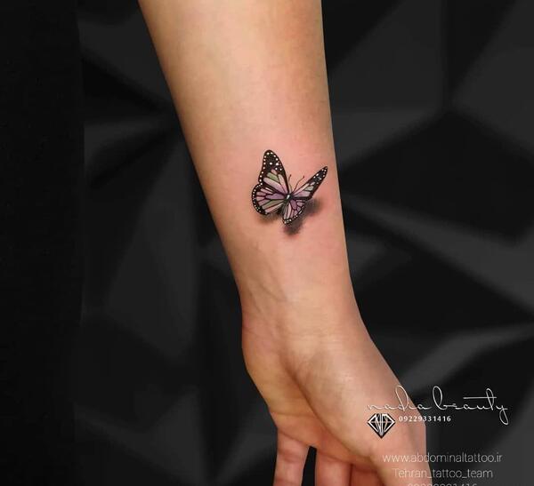 عکس تاتو روی دست ظریف